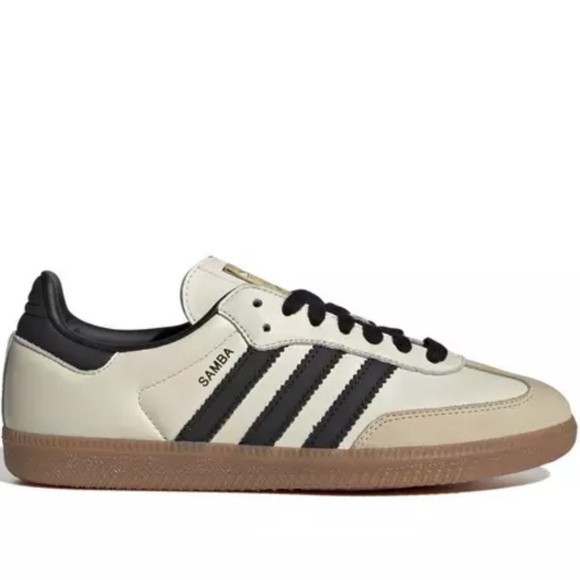 adidas Originals Samba OG "Cream White/Core Black/Sand Strata" Women's Shoe - Picture 1 of 9